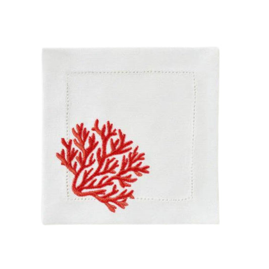 Coral cloth napkin