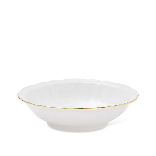 Corona Oro Brillante Fruit Bowl, white bowl,serving bowl