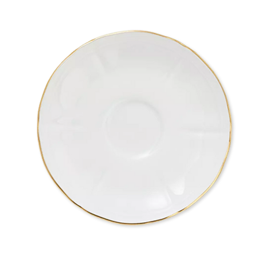 Corona Oro Coffee Saucer, white tea saucer