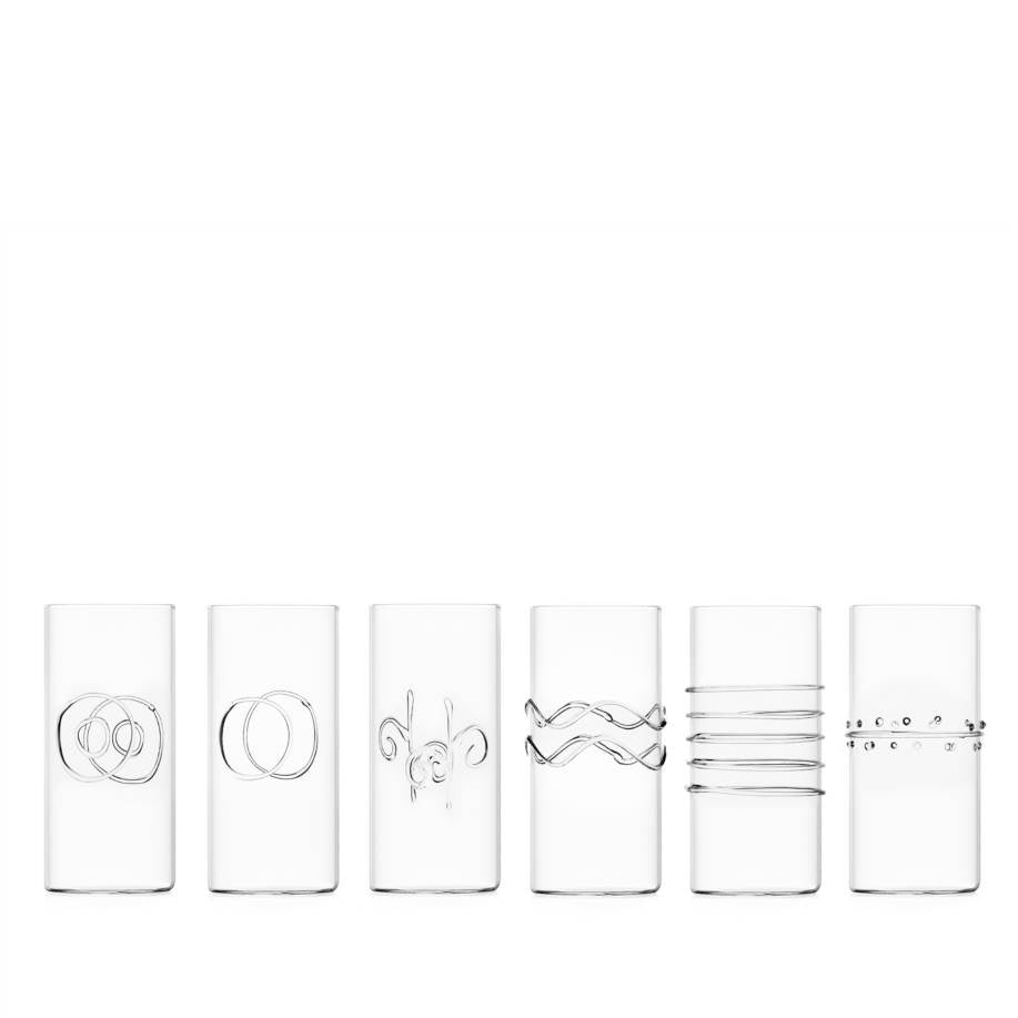 Set 6 pcs longdrink assorted