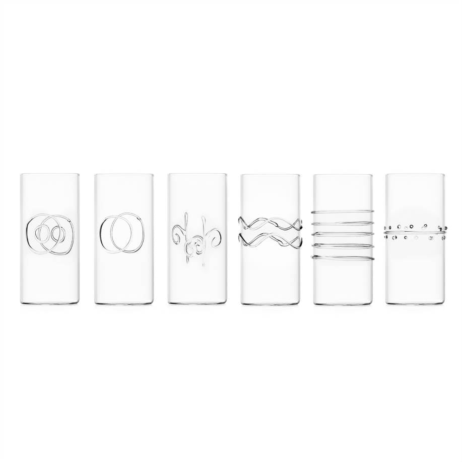 Set 6 pcs longdrink assorted