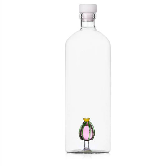 Bottle cactus pink flower