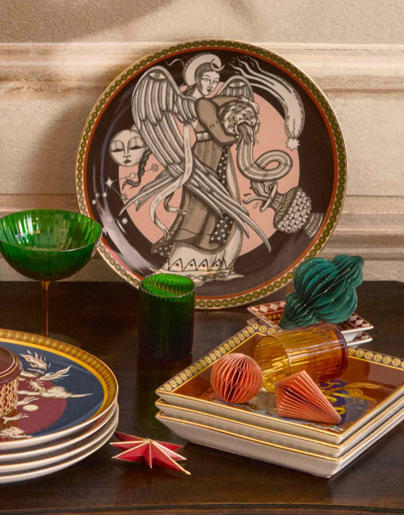 The Angel Brown Decorative Plate