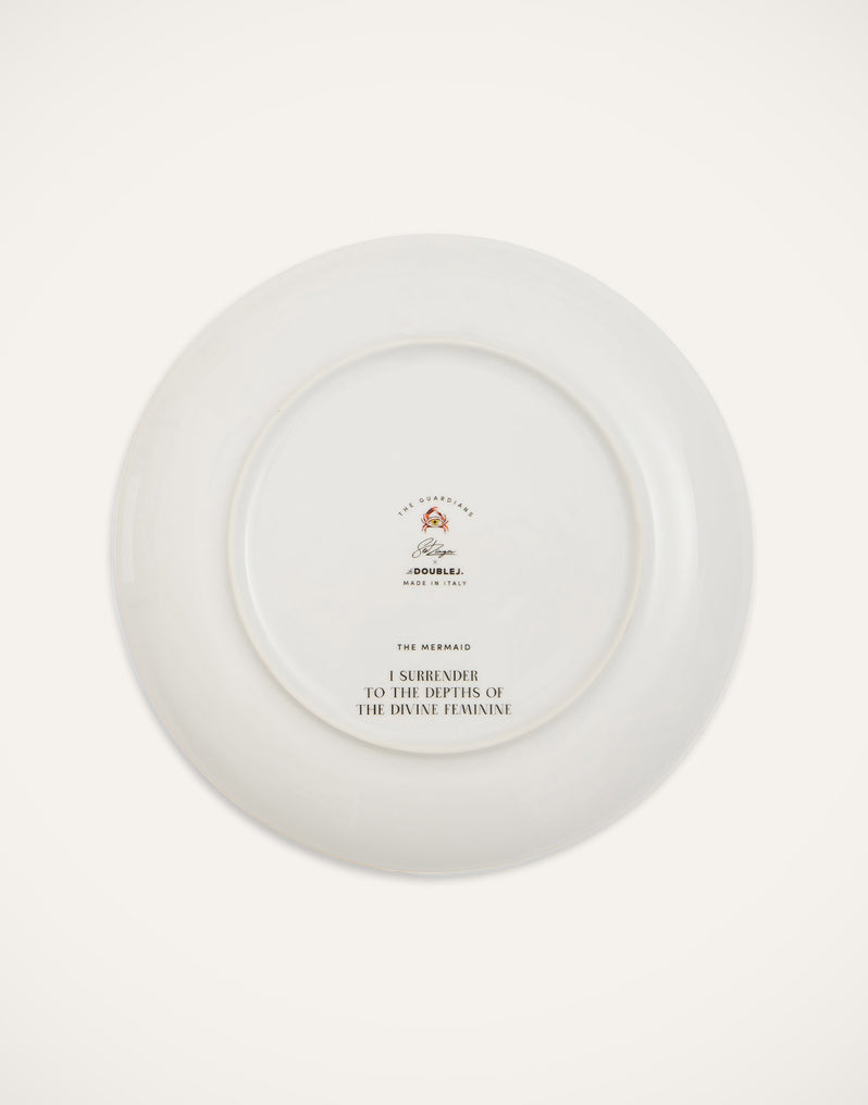 Mermaid Bordeaux Decorative Plate