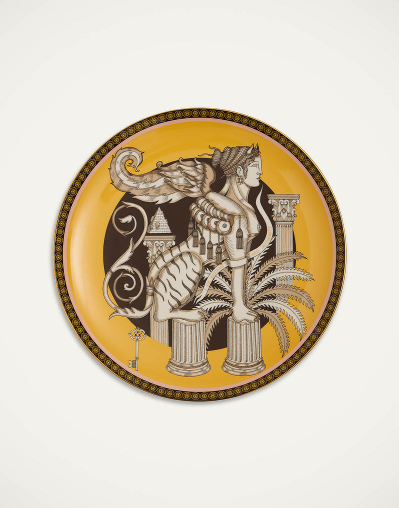 The Sphynx Saffron Decorative Plate