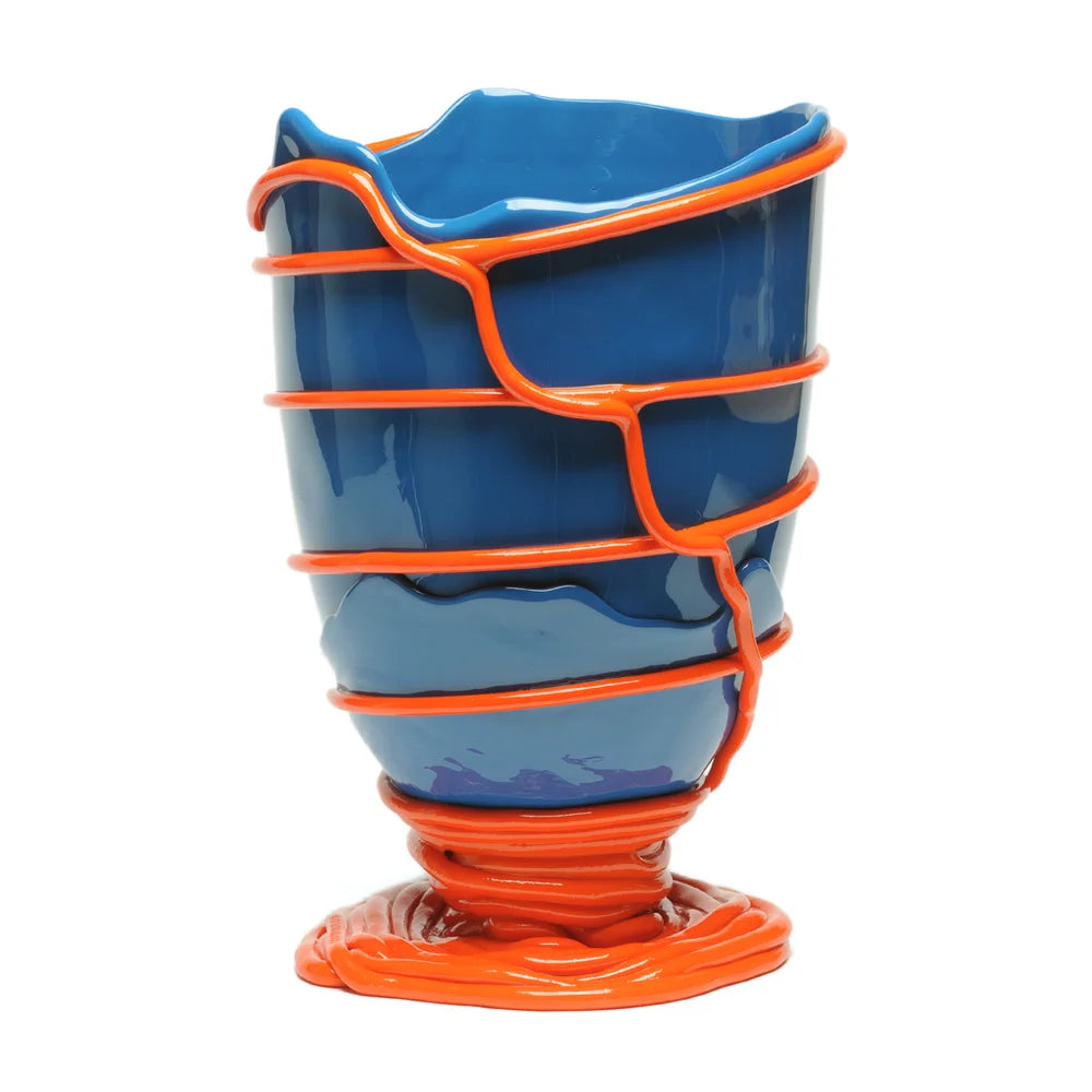 Pompitu II Vase - Blue Navy, Matt Orange
