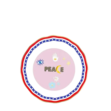 Mamma Mia Dessert Plate - Peace