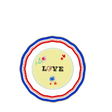 Mamma Mia Dessert Plate - Love