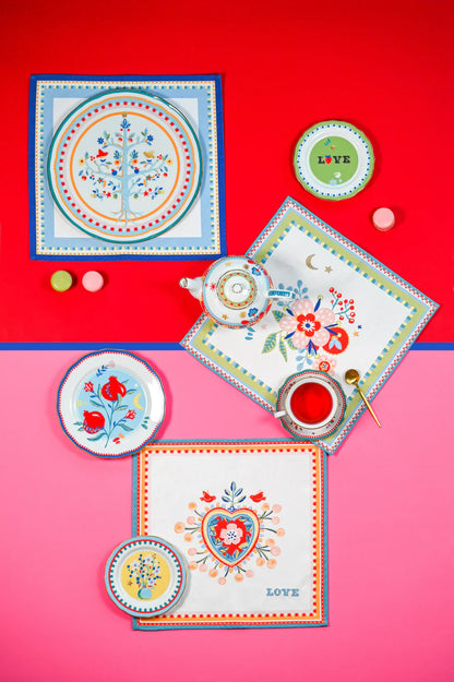 Mamma Mia Dessert Plate - Floral