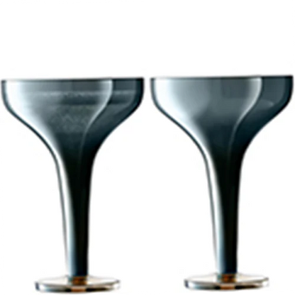 Epoque Champagne Saucer 150ml Sapphire/Lustre x 2