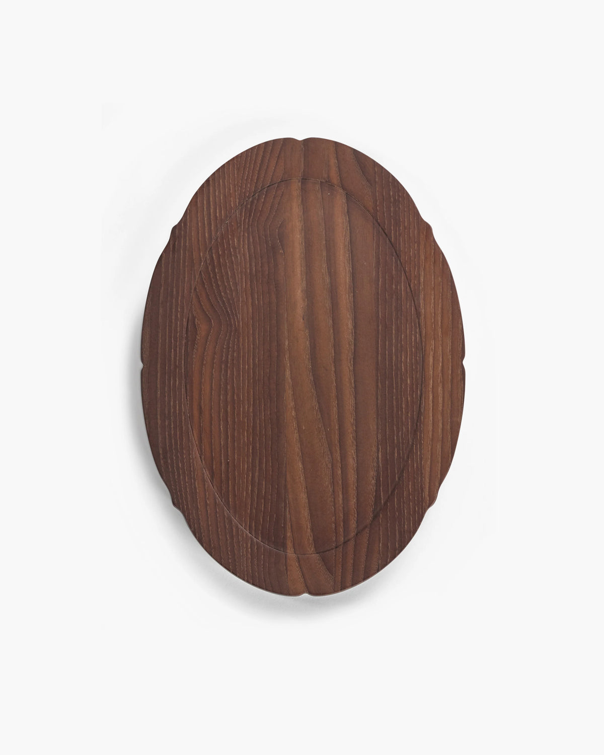 Tray Oval Dark Brown Silhouette