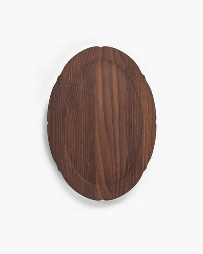 Tray Oval Dark Brown Silhouette