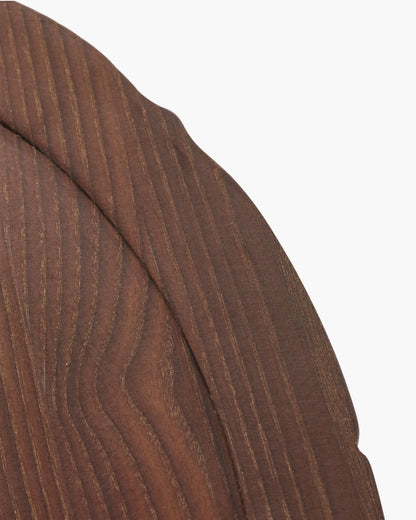 Tray Oval Dark Brown Silhouette