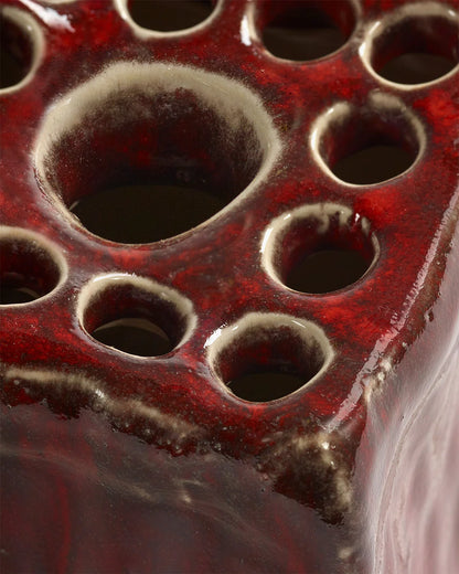 Vase Red Pique-Fleurs