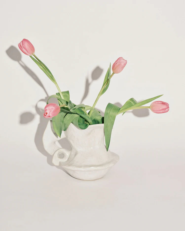 Vase - White Rosie