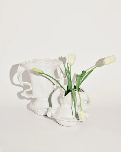 Vase - White Rosie