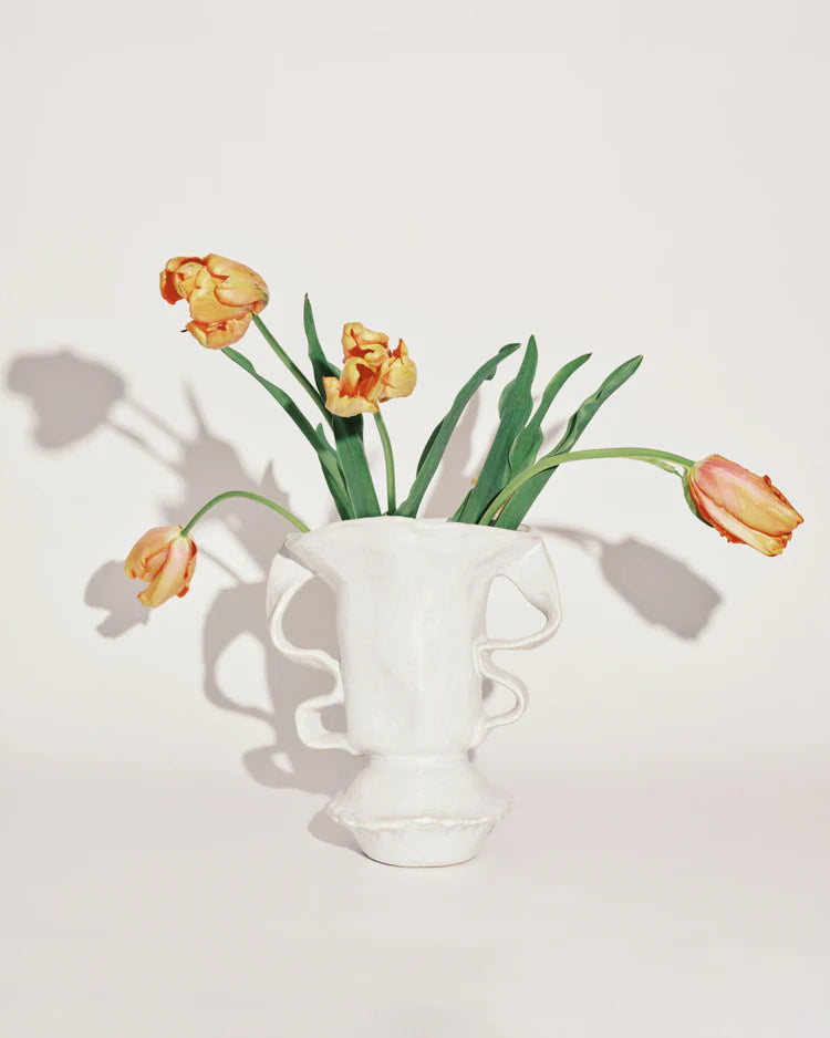 Vase - White Rosie