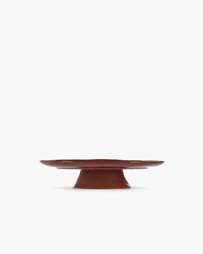 Large Plate Venetian Red La Mère