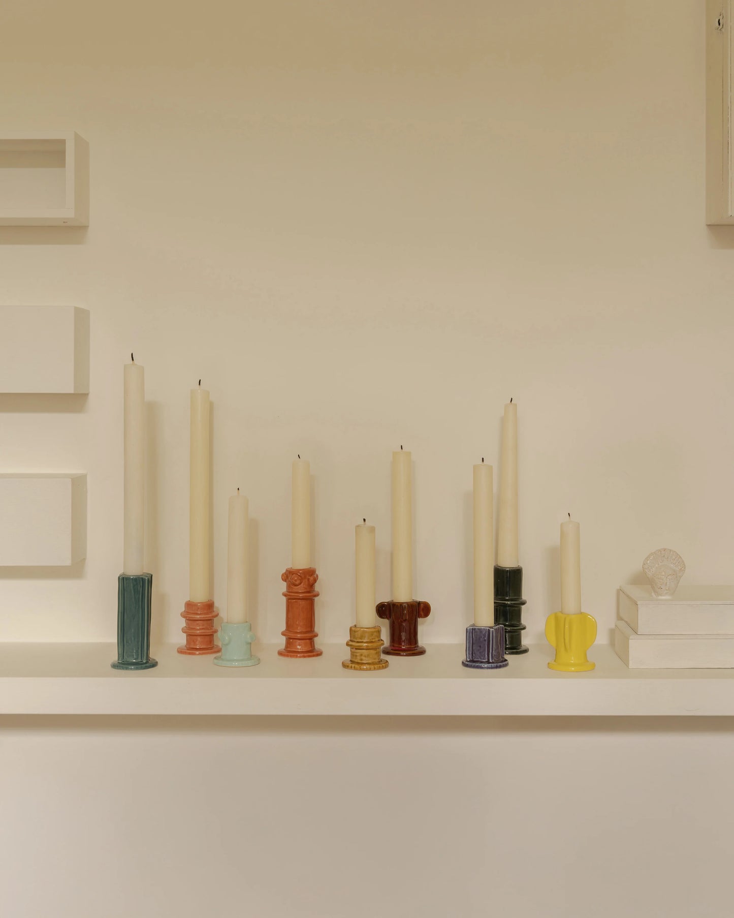 Candle Holder Set 02 – Glazed Molly (3pcs)