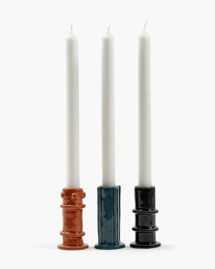 Candle Holder Set – Glazed Molly (Set of 3)