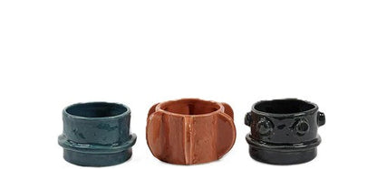 Tealight Holder Set – Glazed Molly (Set of 3)