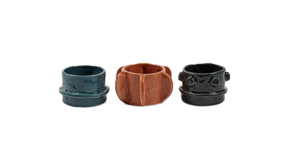 Tealight Holder Set – Glazed Molly (Set of 3)