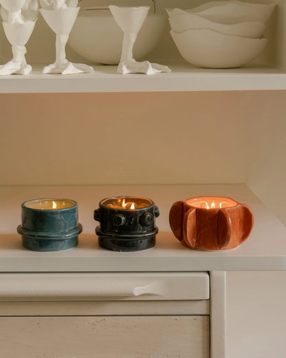 Tealight Holder Set – Glazed Molly (Set of 3)