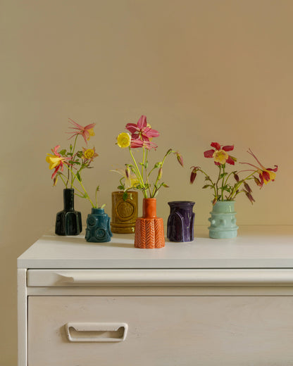 Vase – 6pcs Assorted Glazed Molly