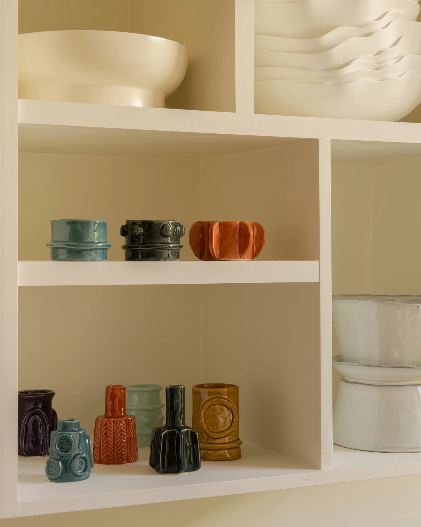 Vase – 6pcs Assorted Glazed Molly