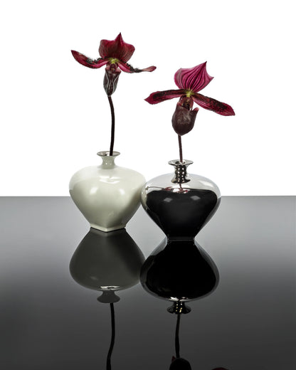 Vase White Silver Josephine