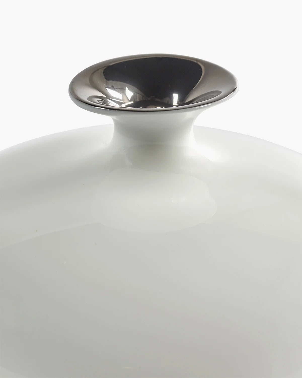 Vase White Silver Josephine