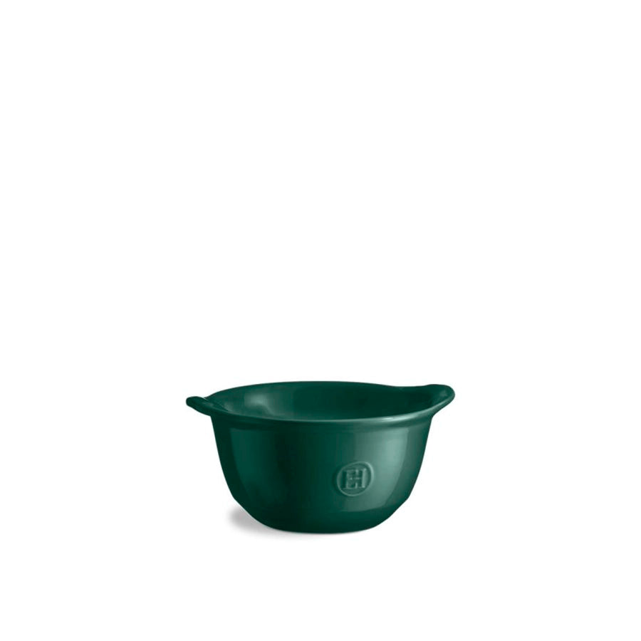 Emile Henry Gratin Bowl, 14cm-Green bowl with a logo on a white background