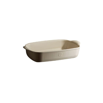 Emile Henry Rectangular Oven Dish-Rectangular ceramic baking dish on a white background