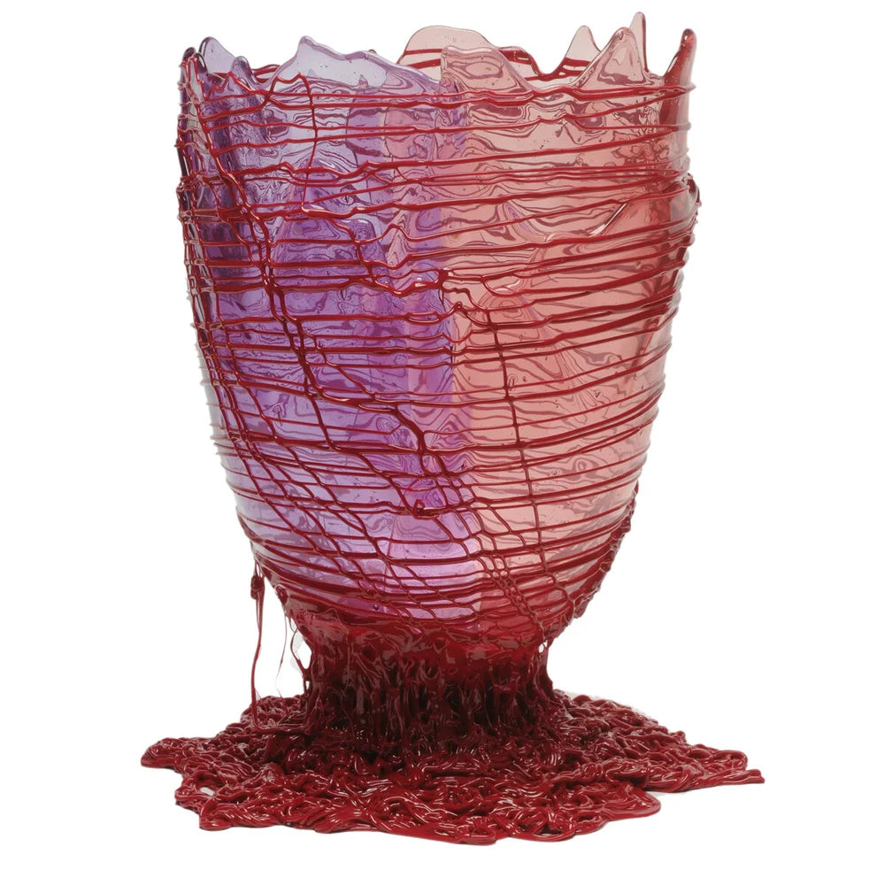 Spaghetti Vase Extra Colour - Clear Lilac, Rose Pink, Matt Bordeaux