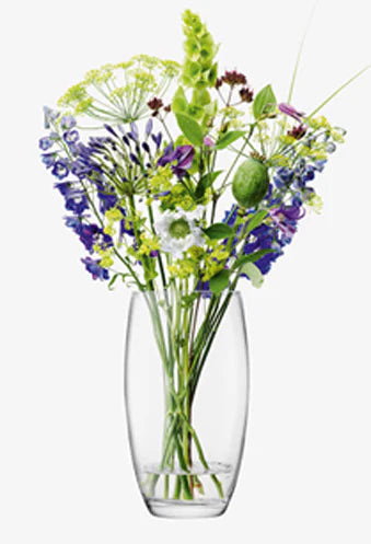 Flower Barrel Bouquet Vase H29cm Clear