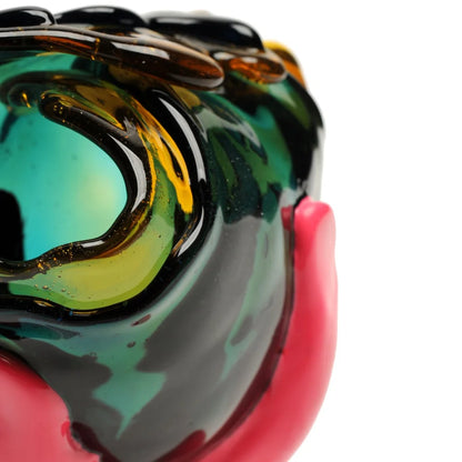 Fioca Vase Extra Colour - Clear Amber, Emerald And Matt Fuchsia