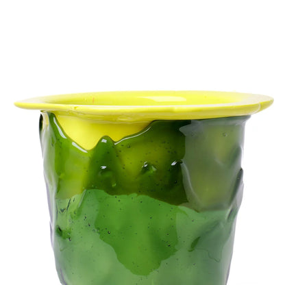 Flower Vase - Fluo Yellow, Clear Bottle Green, Fuchsia