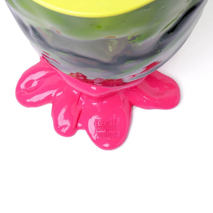 Flower Vase - Fluo Yellow, Clear Bottle Green, Fuchsia