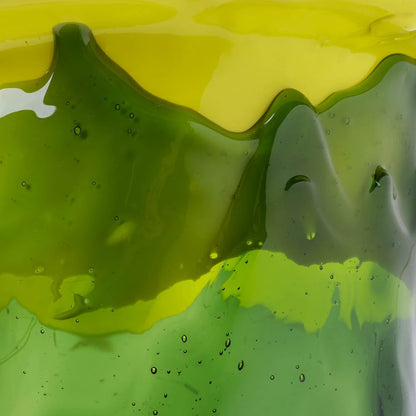 Flower Vase - Fluo Yellow, Clear Bottle Green, Fuchsia