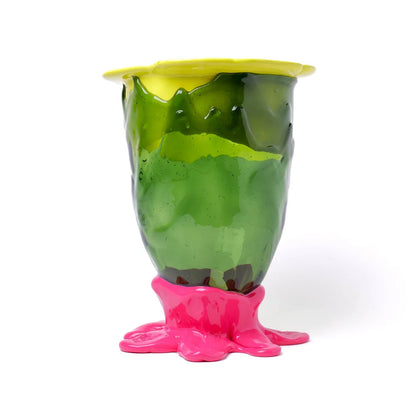 Flower Vase - Fluo Yellow, Clear Bottle Green, Fuchsia