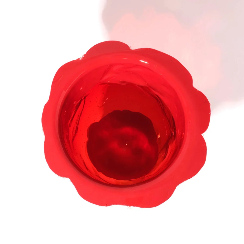 Flower Vase - Red, Clear Red, Mint