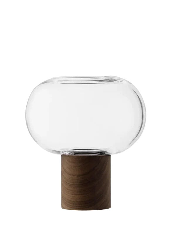 Oblate Vase Tall - Clear