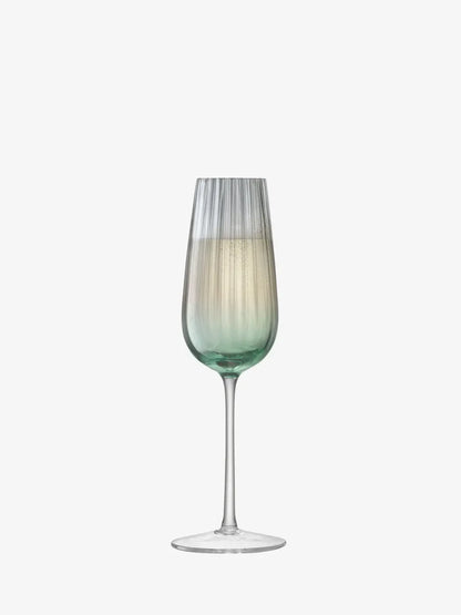 Dusk Champagne Flute 250ml Green/Grey x 2