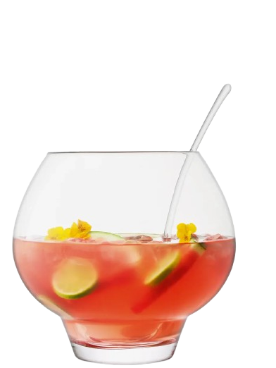 Rum Punchbowl Set Clear