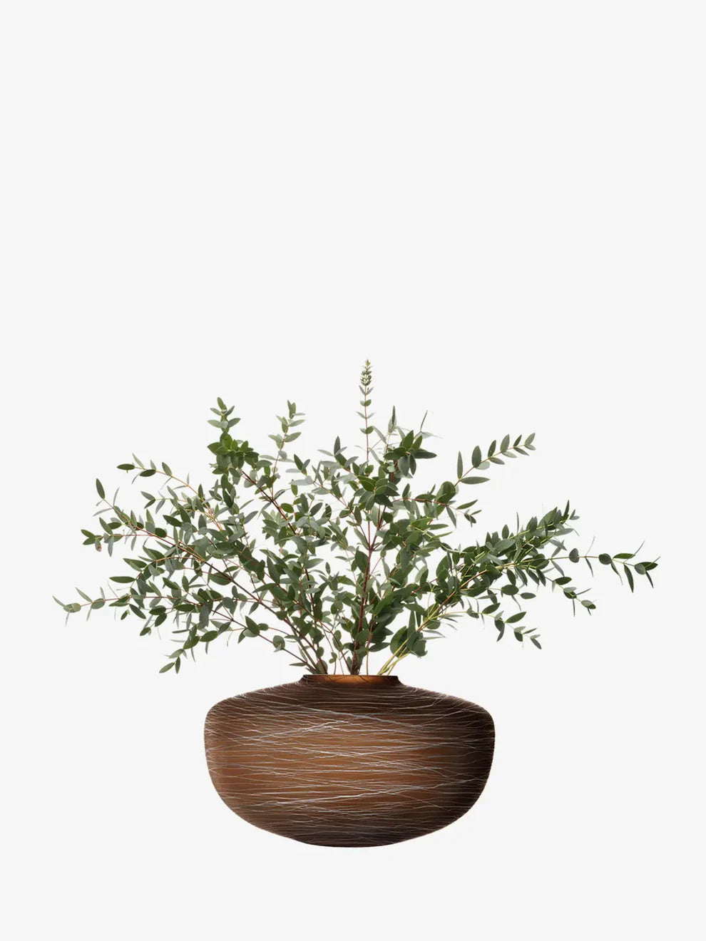 Boulder Vase H17.5cm Earth/Chalk Thread