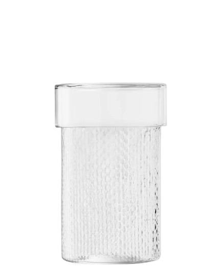 Wicker Container & Lid 15cm/H24.5cm Clear
