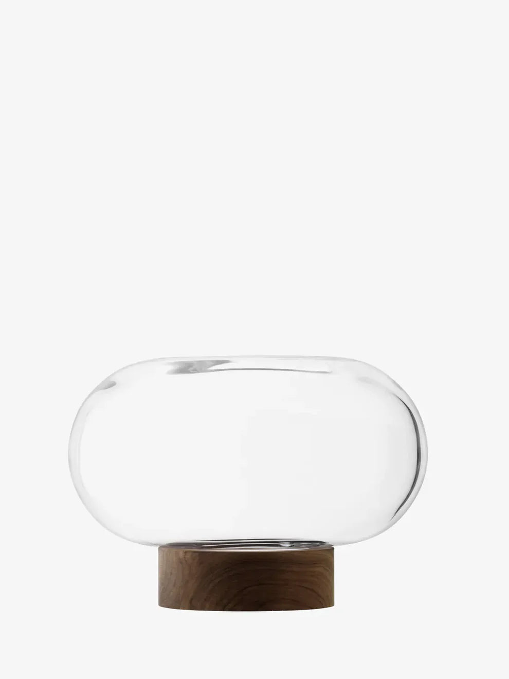 Oblate Vase Short - Clear