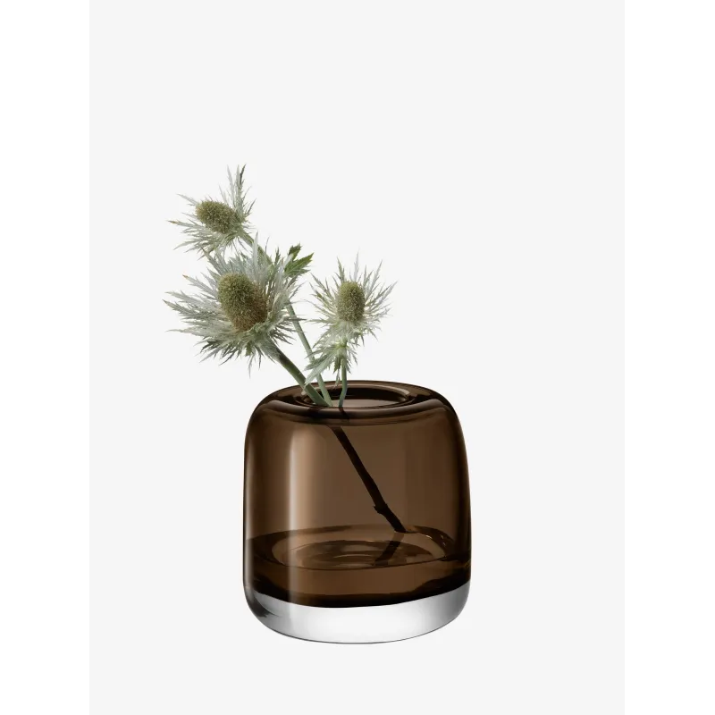 Melt Vase 15cm Mushroom Brown