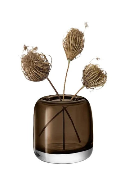 Melt Vase 15cm Mushroom Brown