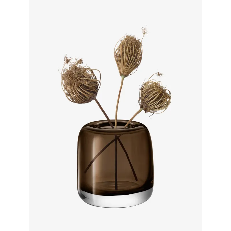 Melt Vase 15cm Mushroom Brown